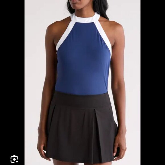 🖤 Penguin Women’s Color Block Halter Tennis Top – Size Large-NWT - Picture 1 of 10